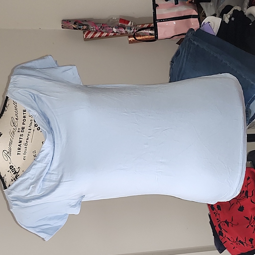 LOFT vintage light blue top